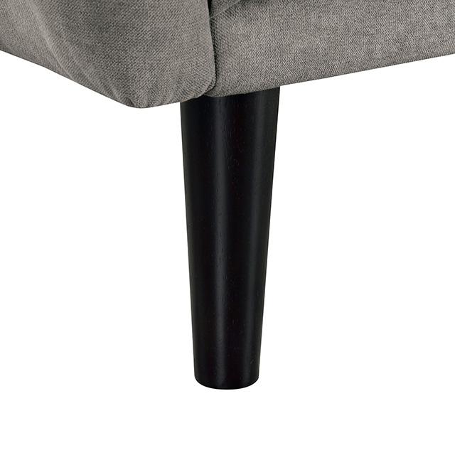 Aristide Futon Sofa Grey & Brown - Casa Morelos / Coahuila Furniture (Oklahoma City, OK)