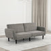 Aristide Futon Sofa Grey & Brown - Casa Morelos / Coahuila Furniture (Oklahoma City, OK)