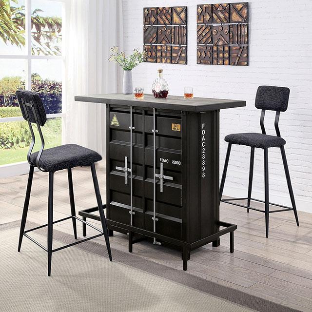 Dicarda 3 Pc Bar Table Set - Casa Morelos / Coahuila Furniture (Oklahoma City, OK)
