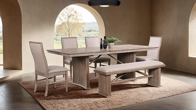 Ellesmere 6 Pc Dining Table Set - Casa Morelos / Coahuila Furniture (Oklahoma City, OK)