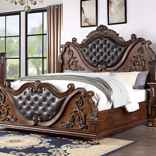 ESPARANZA Cal.King Bed, Brown Cherry - Casa Morelos / Coahuila Furniture (Oklahoma City, OK)