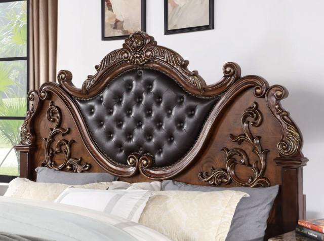 ESPARANZA Cal.King Bed, Brown Cherry - Casa Morelos / Coahuila Furniture (Oklahoma City, OK)