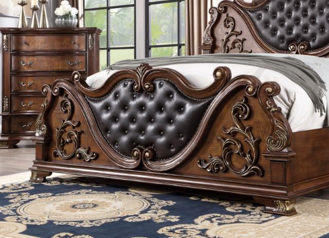 ESPARANZA Cal.King Bed, Brown Cherry - Casa Morelos / Coahuila Furniture (Oklahoma City, OK)