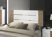 ERLANGEN Cal.King & E.King Bed, White/Natural - Casa Morelos / Coahuila Furniture (Oklahoma City, OK)