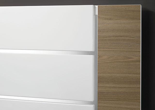 ERLANGEN Cal.King & E.King Bed, White/Natural - Casa Morelos / Coahuila Furniture (Oklahoma City, OK)