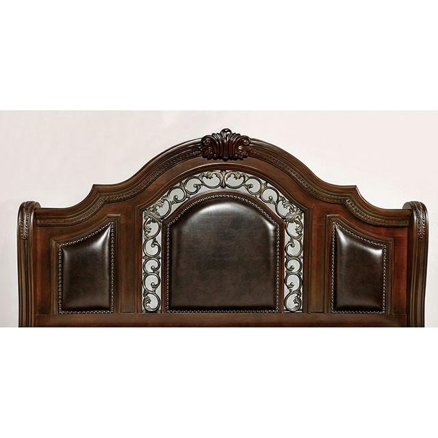 Flandreau Brown Cherry/Espresso Cal.King, E.King & Queen Bed - Casa Morelos / Coahuila Furniture (Oklahoma City, OK)