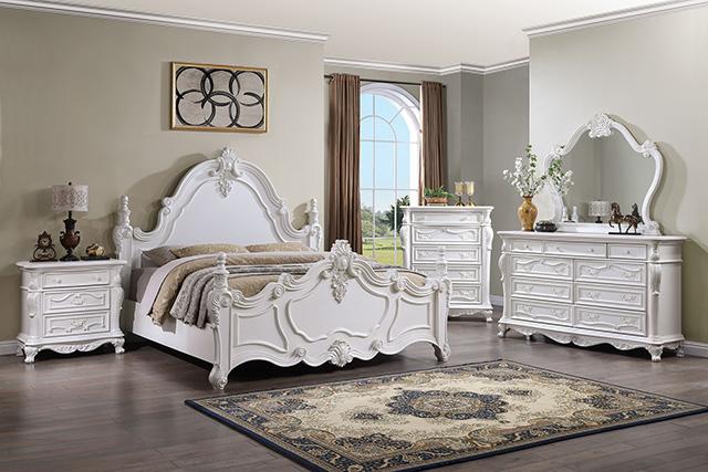 Francione Bed Chrome & Cherry - Casa Morelos / Coahuila Furniture (Oklahoma City, OK)