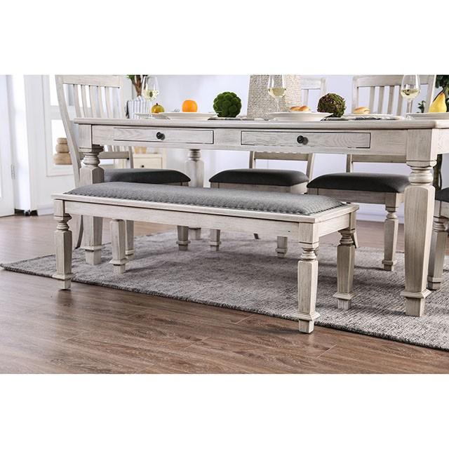 Georgia 6 Pc Dining Table Set with Bench - Casa Morelos / Coahuila Furniture (Oklahoma City, OK)
