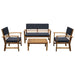 Hana 4 Pc. Patio Set Blue - Casa Morelos / Coahuila Furniture (Oklahoma City, OK)