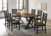 Barbary Dining Table Set with Bench - Casa Morelos / Coahuila Furniture (Oklahoma City, OK)