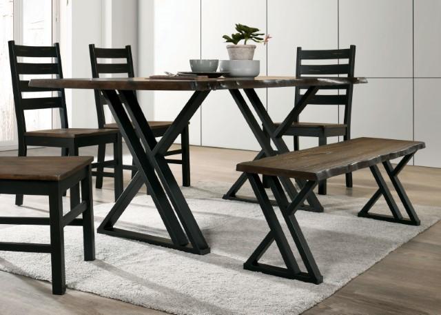 Barbary Dining Table Set with Bench - Casa Morelos / Coahuila Furniture (Oklahoma City, OK)