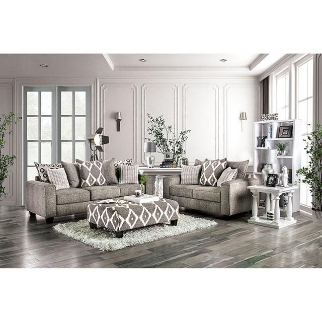 Basie Gray Love Seat - Casa Morelos / Coahuila Furniture (Oklahoma City, OK)