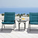 Bastia 3 Pc. Conversation Set Teal & Beige - Casa Morelos / Coahuila Furniture (Oklahoma City, OK)
