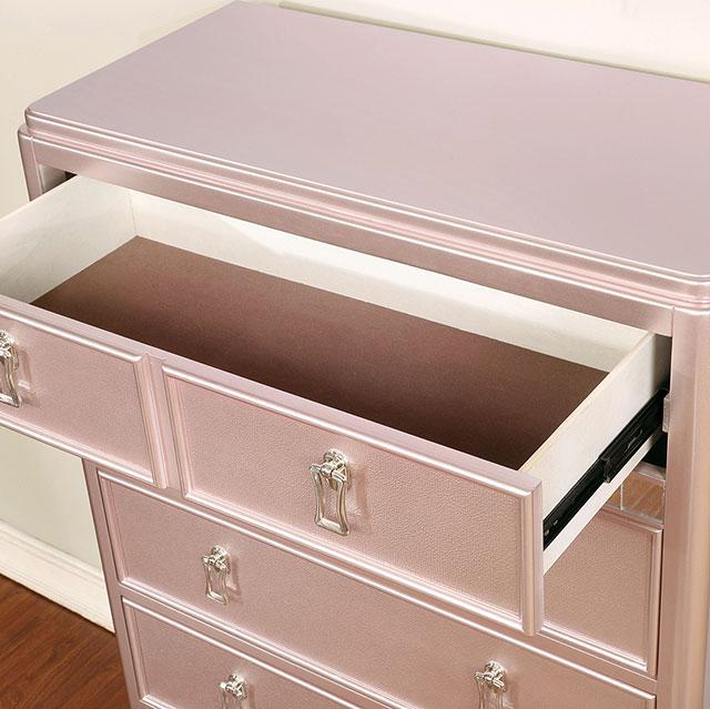 Ariston Rose Pink Full, Twin, & Queen Bed - Casa Morelos / Coahuila Furniture (Oklahoma City, OK)