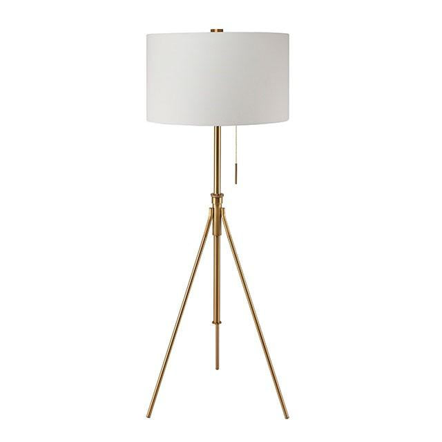 Zaya Stained Gold Floor Lamp - Casa Morelos / Coahuila Furniture (Oklahoma City, OK)