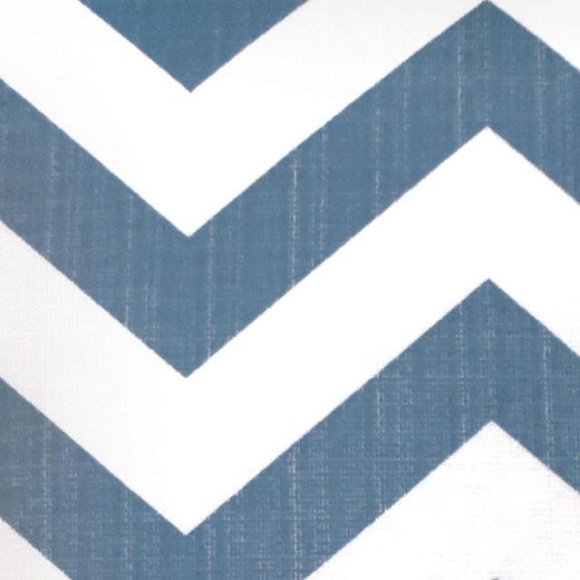 ZOE 18" X 18" Pillow, Blue Chevron (2/CTN) - Casa Morelos / Coahuila Furniture (Oklahoma City, OK)