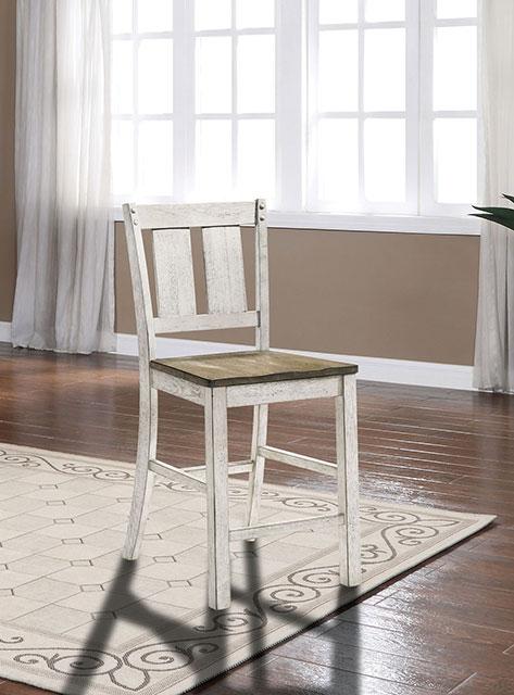 DAKOTA Counter Ht. Chair (2/CTN), A.White/Ash Brown - Casa Morelos / Coahuila Furniture (Oklahoma City, OK)