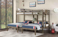 HORTENSE Triple Twin Bunk Bed, W. Gray - Casa Morelos / Coahuila Furniture (Oklahoma City, OK)