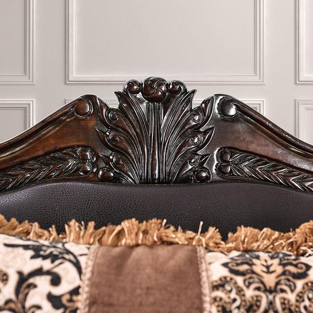 JAMAEL Brown/Espresso Sofa - Casa Morelos / Coahuila Furniture (Oklahoma City, OK)