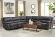 JEROMINUS Sectional, Dark Gray - Casa Morelos / Coahuila Furniture (Oklahoma City, OK)