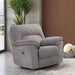 JOSIAS Glider Recliner, Light Gray Fabric - Casa Morelos / Coahuila Furniture (Oklahoma City, OK)