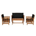 Kyushu 4 Pc. Patio Set - Casa Morelos / Coahuila Furniture (Oklahoma City, OK)