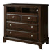 Litchville Brown Cherry Media Chest - Casa Morelos / Coahuila Furniture (Oklahoma City, OK)