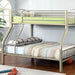 Lovia Metallic Gold Twin/Full Bunk Bed - Casa Morelos / Coahuila Furniture (Oklahoma City, OK)