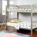 Lovia Metallic Gold Twin/Twin Bunk Bed - Casa Morelos / Coahuila Furniture (Oklahoma City, OK)