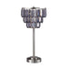 Meg Black/Chrome Table Lamp - Casa Morelos / Coahuila Furniture (Oklahoma City, OK)