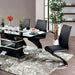 Midvale Black/Chrome Dining Table - Casa Morelos / Coahuila Furniture (Oklahoma City, OK)