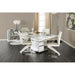 Midvale White/Chrome Dining Table - Casa Morelos / Coahuila Furniture (Oklahoma City, OK)