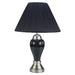 Niki Black Table Lamp (6/CTN) - Casa Morelos / Coahuila Furniture (Oklahoma City, OK)