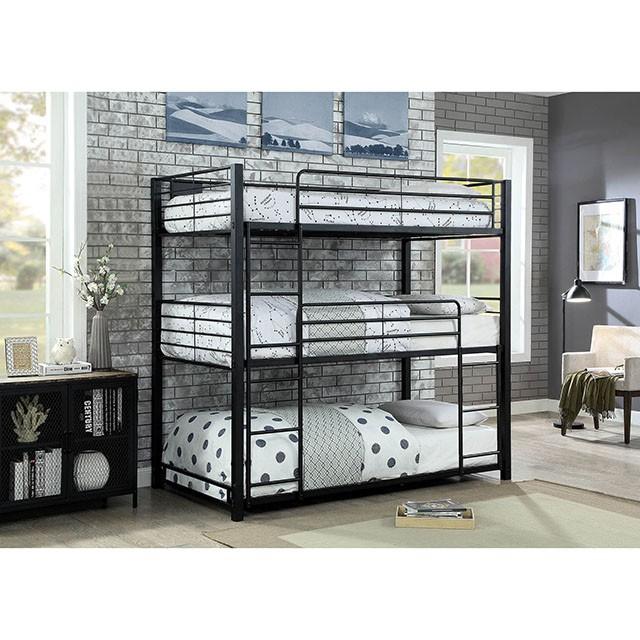 Olga I Antique Black Full/Full Bunk Bed - Casa Morelos / Coahuila Furniture (Oklahoma City, OK)