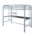 Opal Iii Black & Silver Twin Loft Bed - Casa Morelos / Coahuila Furniture (Oklahoma City, OK)