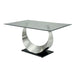 ORLA Silver/Black Dining Table - Casa Morelos / Coahuila Furniture (Oklahoma City, OK)