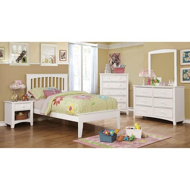 Pine Brook Cherry & White Full Bed - Casa Morelos / Coahuila Furniture (Oklahoma City, OK)
