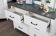 PRIAM Dresser, White/Gray - Casa Morelos / Coahuila Furniture (Oklahoma City, OK)