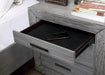 RAIDEN Night Stand w/ USB, Gray - Casa Morelos / Coahuila Furniture (Oklahoma City, OK)