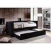Susanna Black Daybed w/ Trundle, Black - Casa Morelos / Coahuila Furniture (Oklahoma City, OK)