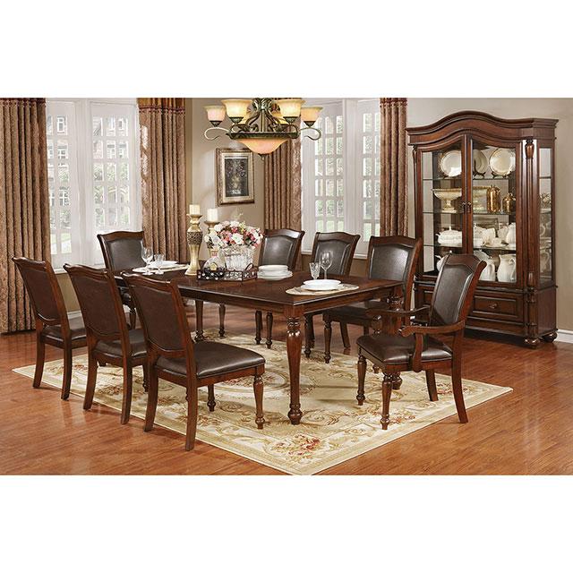Sylvana Brown Cherry/Espresso Arm Chair (2/CTN) - Casa Morelos / Coahuila Furniture (Oklahoma City, OK)