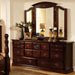 Tuscan II Glossy Dark Pine Dresser - Casa Morelos / Coahuila Furniture (Oklahoma City, OK)