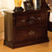 Tuscan II Glossy Dark Pine Night Stand - Casa Morelos / Coahuila Furniture (Oklahoma City, OK)