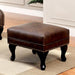 VAUGH Rustic Brown Ottoman - Casa Morelos / Coahuila Furniture (Oklahoma City, OK)