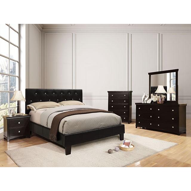 Velen Black Cal.King, E.King, Full, & Twin Bed Black & White - Casa Morelos / Coahuila Furniture (Oklahoma City, OK)