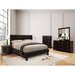 Velen Black Cal.King, E.King, Full, & Twin Bed Black & White - Casa Morelos / Coahuila Furniture (Oklahoma City, OK)