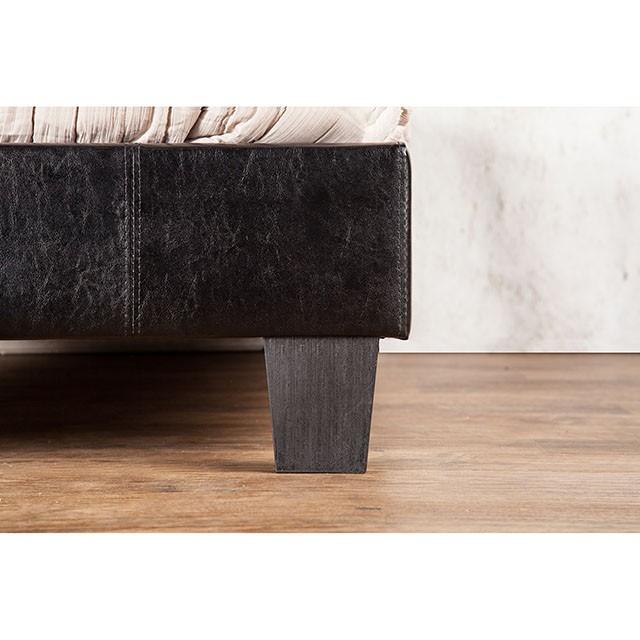 Velen Black Cal.King, E.King, Full, & Twin Bed Black & White - Casa Morelos / Coahuila Furniture (Oklahoma City, OK)