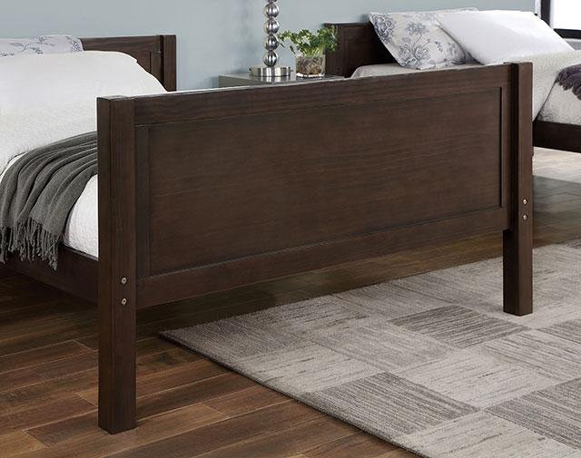 STAMOS Full/Full, Twin/Full, & Twin/twin Bunk Bed, Walnut - Casa Morelos / Coahuila Furniture (Oklahoma City, OK)