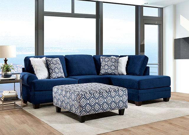 WALDPORT Swivel Chair, Navy - Casa Morelos / Coahuila Furniture (Oklahoma City, OK)