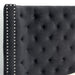 ROSABELLE E.King & Queen Bed, Black, Gray, & Ivory, - Casa Morelos / Coahuila Furniture (Oklahoma City, OK)